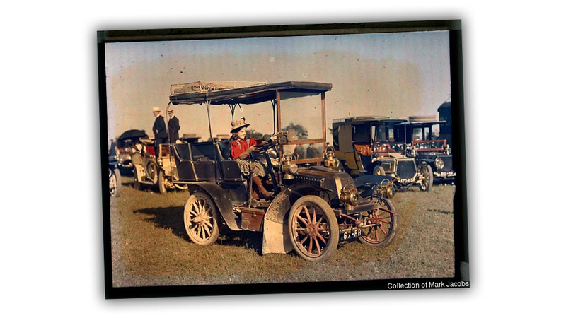 Illustration for article titled This Is The Very First Color Photograph Of A Car